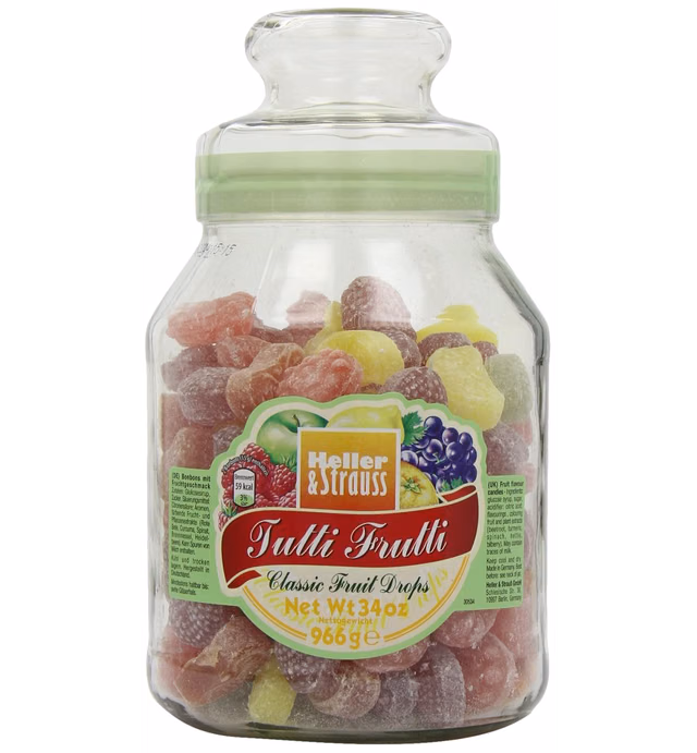 Heller & Strauss - 'Tutti Frutti' Bonbons mit Fruchtgeschmack - 966 GR