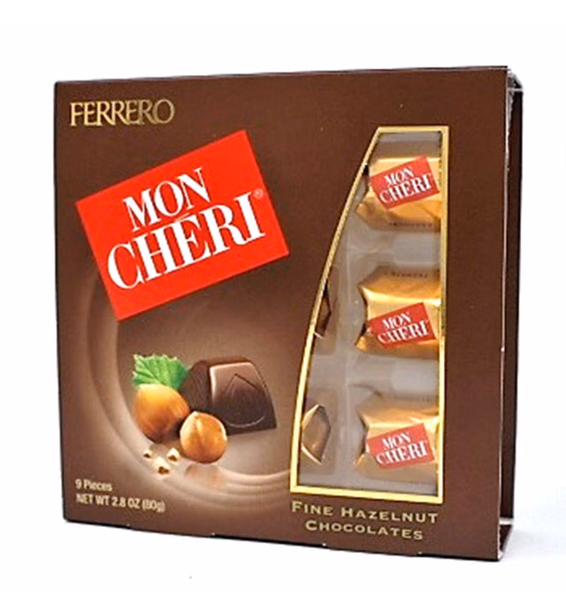 Ferrero Mon Cheri Hazelnut Chocolates 9 pieces (1),2.8 ounces