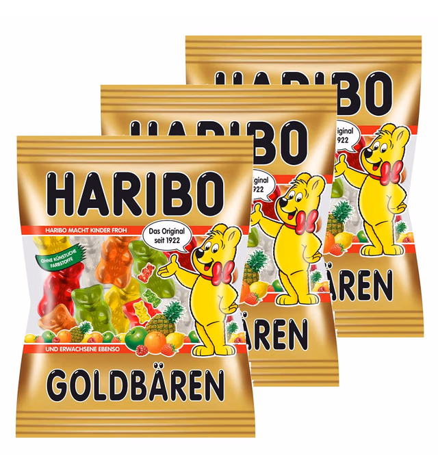 Haribo Goldbaren ( Gold Bears ) Original German -3 Pack x 200g