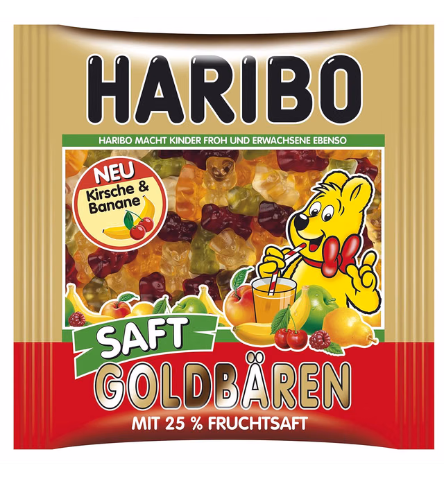 Haribo Juicy Gold Bears 450g/15.87-Ounce in resealable bag
