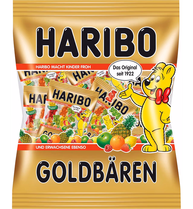 Haribo Mini Gold Bears 250grams, 18 Pc