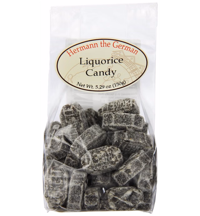 Hermann the German Candy, Liquorice, 5.29 Ounce (Pack of 12)
