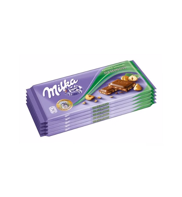 World's best Milka broken nuts 100g (10 pack)