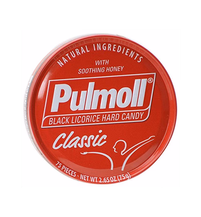 PULMOLL BLACK LICORICE HARD CANDY PACK OF 10