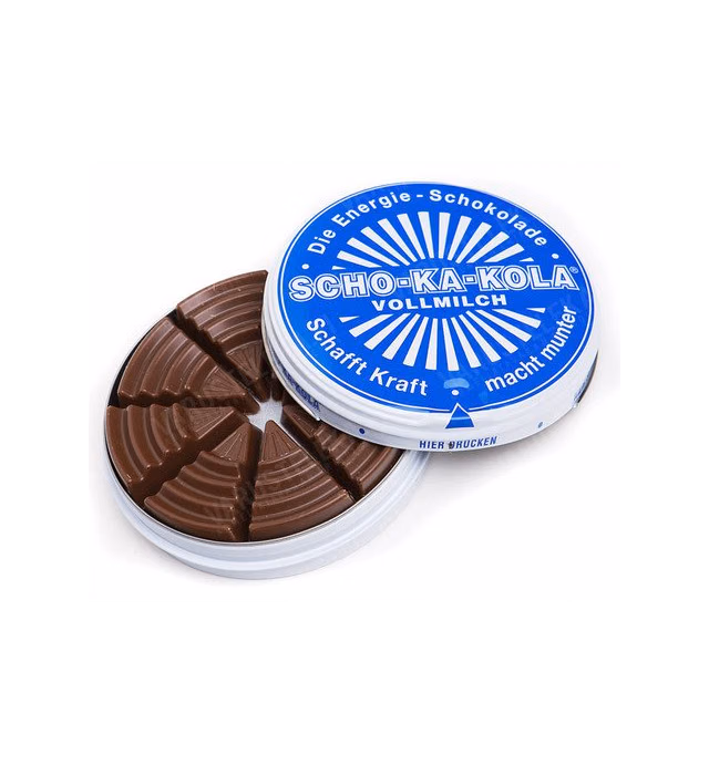 Scho-ka-kola Schokakola energy chocolate -MILK -100 g - 1 can
