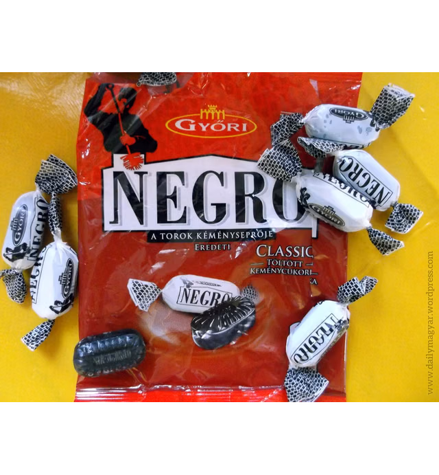 Negro Classic Hard Candy Throat Lozenge Hungarian 4 pack 4 x 79g