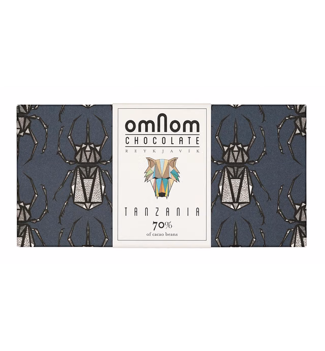 70% Tanzania - 60gr Icelandic Bean To Bar Chocolate by Omnom Chocolate