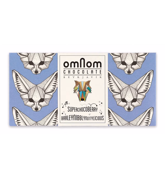 SuperChocoBerryBarleyNibblyNuttyLicious - 60gr Icelandic Bean To Bar Chocolate by Omnom Chocolate