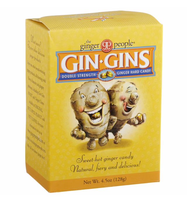 The Ginger People Gin Gins Hard Candy 4.5-Ounce Box