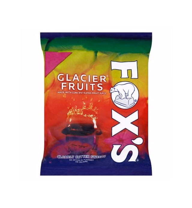 Foxs Glacier Fruits Bag, 4.6oz (130g) Pack of 3
