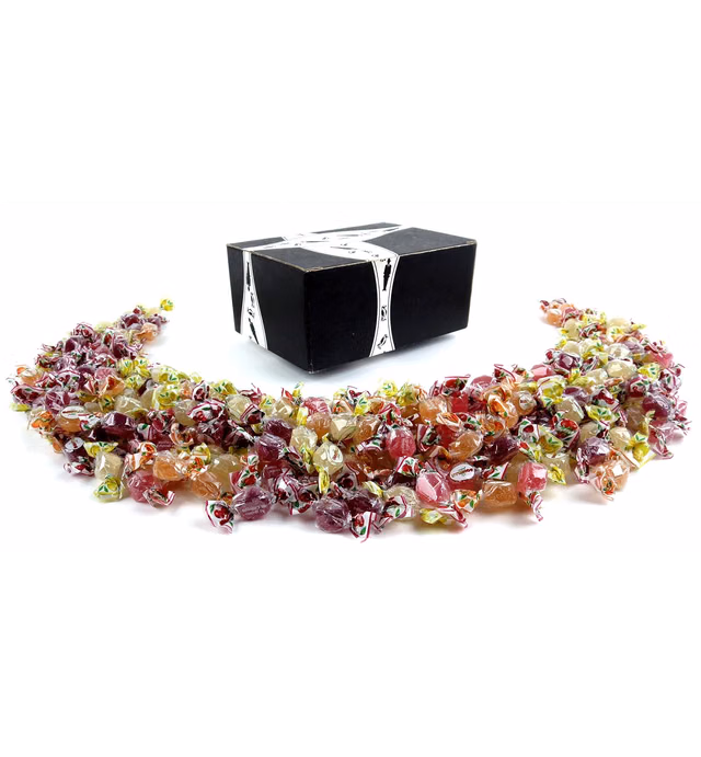 Perugina Bonelle Petit Premium Jelly Candies, 2 lb Bag in a BlackTie Box