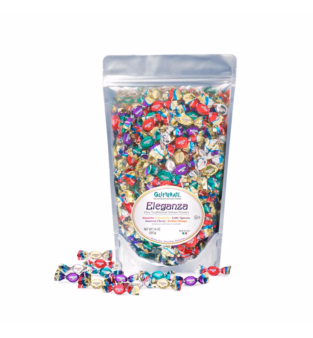Glitterati ELEGANZA, 1lb. “Party” Pack – Italian Miniature Hard Candies, Deluxe Quality