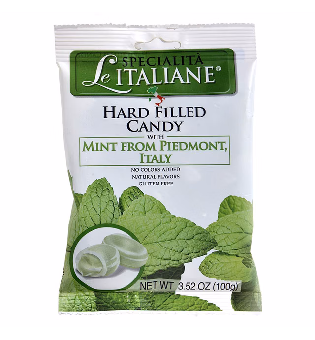 Serra Hard Filled Candy with Mint from Piedmonte, 3.52 Ounce (Pack of 12)
