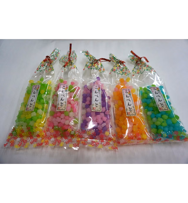 Japanese Kyoto Konpeito Sugar Candy Flower Series 5-set 1.58oz (45g) [Japan Import]