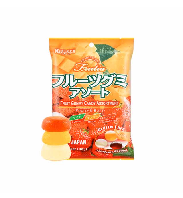 Kasugai Fruit Gummy Candy Assortment - 102g
