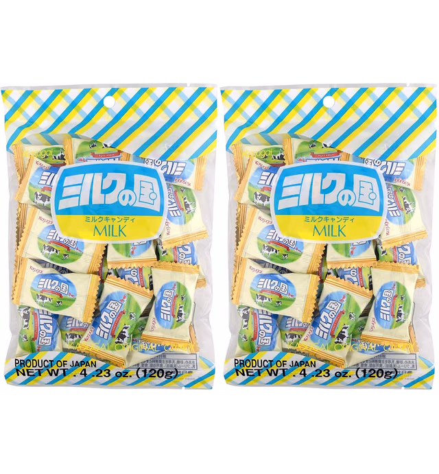 Kasugai Milk no Kuni Candy 4.22oz (2 Pack)