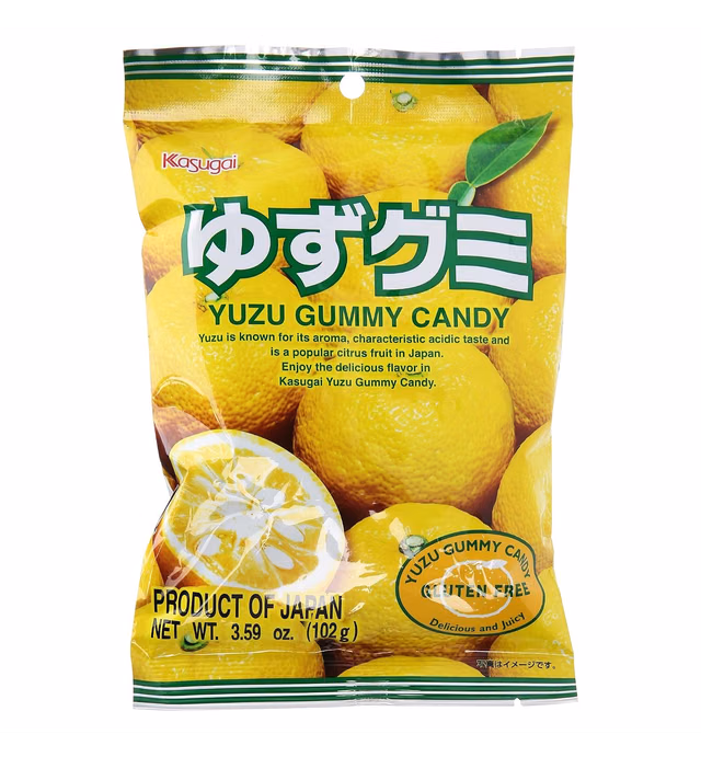 Kasugai Yuzu Gummy Candy 3.59oz