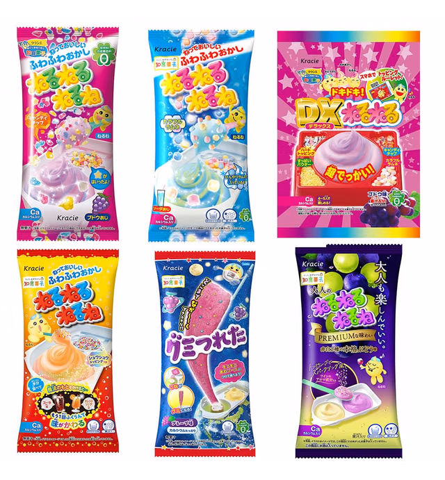 Ninjapo Wrapping Kracie Japanese DIY Candy "Nerunerunerune" A set: Assorted "Neruneru Series" total 8 kits