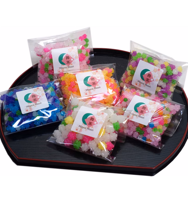 Konpeito Japanese Tiny Sugar Candy Crystal & Normal 100g (Assorted set of 6)