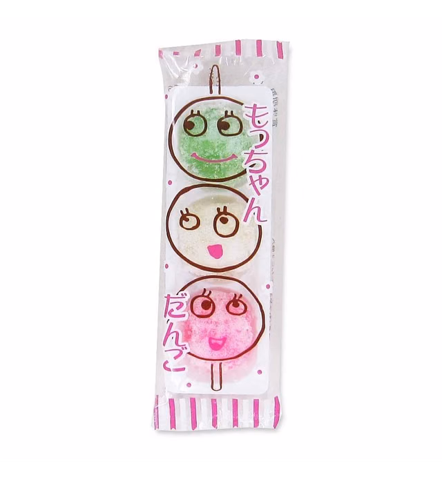 "Mocchan Dango" Three-color dumpling candy 1.2oz 12pcs Japanese Candy Kyoushin Ninjapo