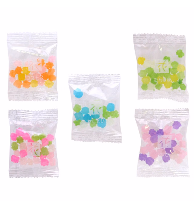 Hanatsumeawase Conffeti Candy 0.2oz 50pcs Japanese Sugar Plum Ninjapo™ Japan