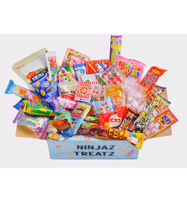 40 Japanese Candy & Snacks Box, Japanese Dagashi Sweets
