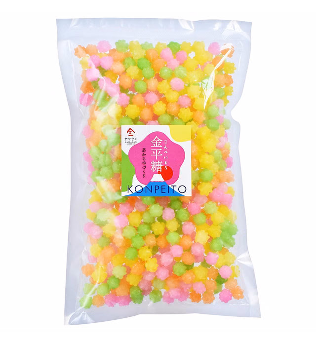 YAMASAN KYOTO UJI Konpeito Japanese Sugar Candy - Big bag 500g,Colorful Colors,Handmade from the sugar core【YAMASAN】