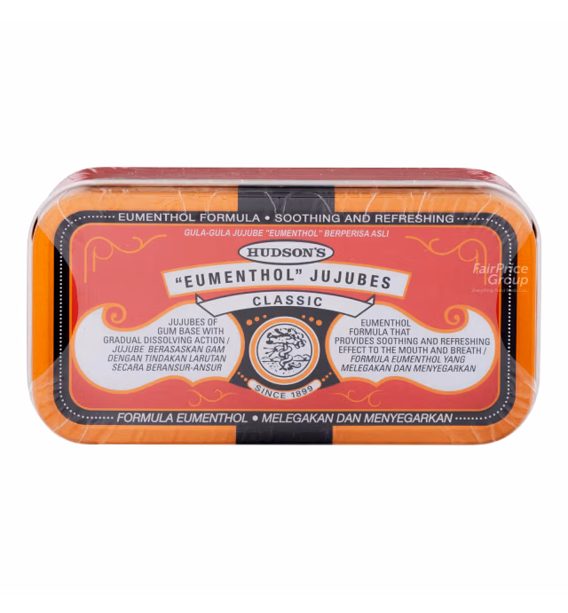 Hudson's Eumenthol Jujubes Lozenges - Classic (Red)