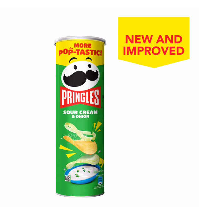 Pringles Potato Crisps - Sour Cream & Onion