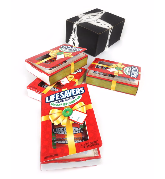 Life Savers Hard Candy Sweet Storybooks, 6.8 oz Packages in a BlackTie Box (Pack of 4)