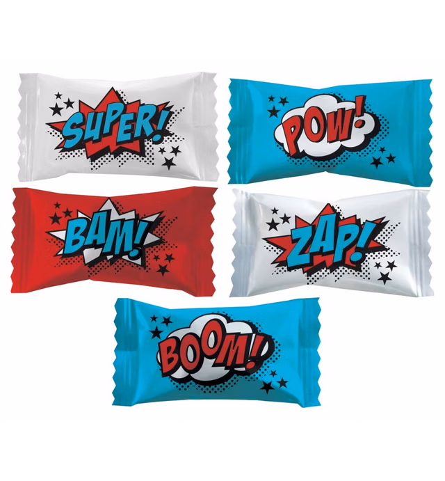 Party Sweets Superhero Themed Mint (Appx 300 Mints)