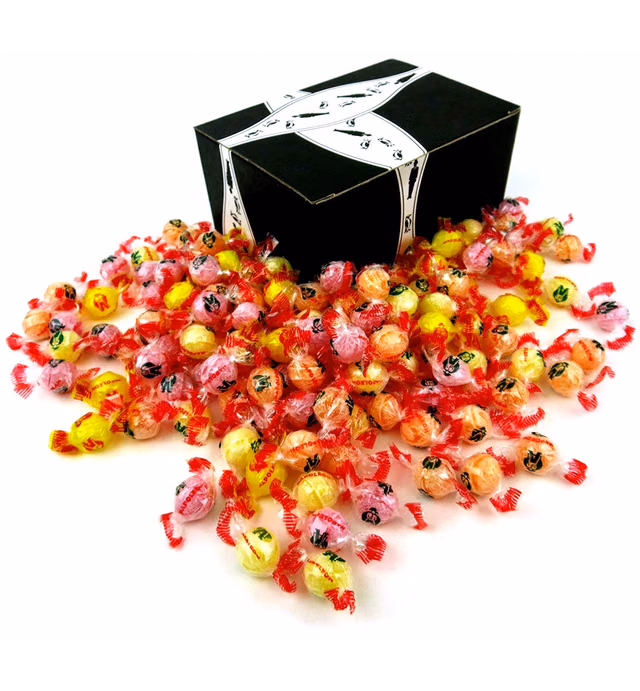 Napoleon Fruit Mix Hard Candy, 2 lb Bag in a BlackTie Box