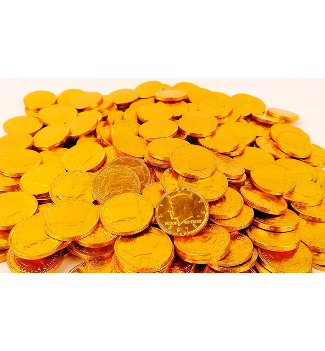 Sudopo Fort Knox Milk Chocolate Gold Coins, 5 Lb Bulk Bag