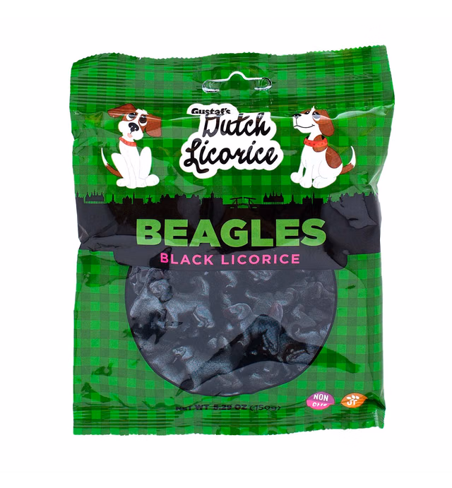 Gustaf's Licorice Beagles, 5.29 Ounce (Pack of 12)
