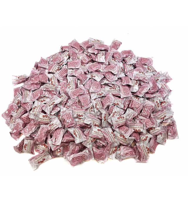 Scripture Candy, Strawberries & Cream Hard Candy 2.5 Pound Bag, 180 Pieces