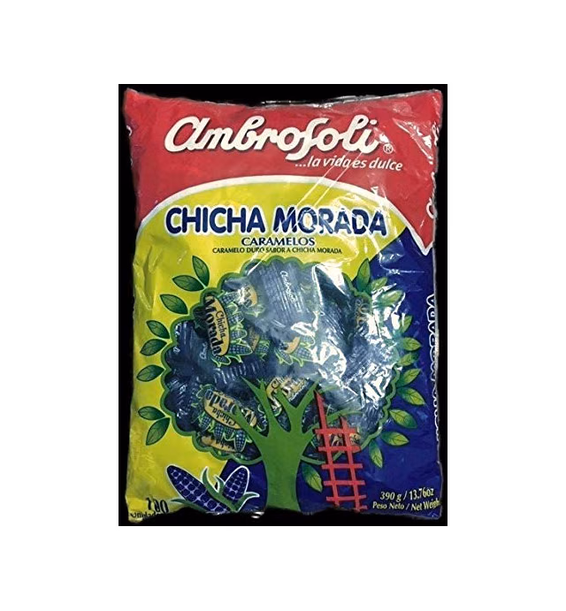 Chicha Morada Peruvian Candy Purple Corn Flavored Candies 360 Grams 100 units