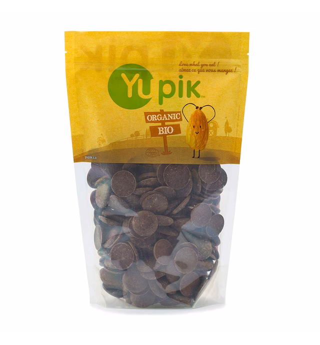 Yupik Organic Vegan 70% Dark Chocolate Wafers, 2.2 Pound