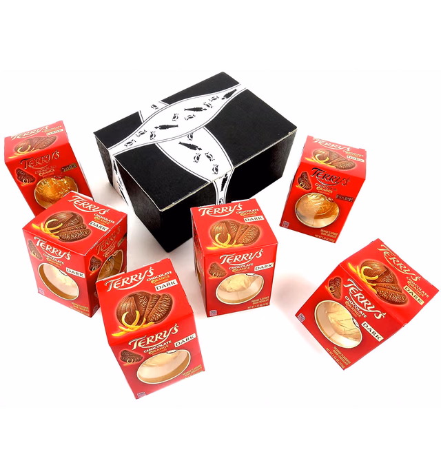 Terry's Dark Chocolate Oranges, 5.53 oz Packages in a BlackTie Box (Pack of 6)