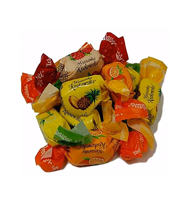 Mieszanka (Mieszkanka) Krakowska / Wawel Chocolate Covered Jelly Candy 1 Kg (2.2 Lbs)