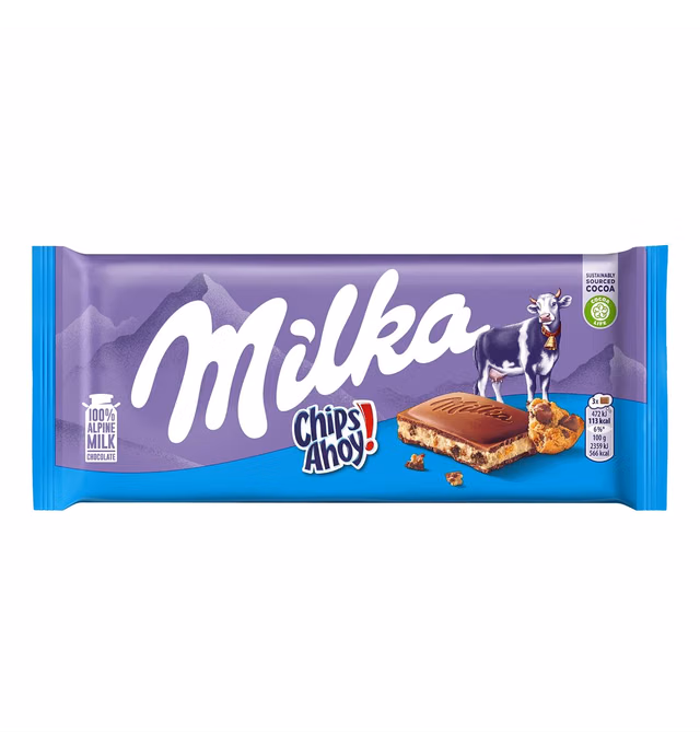 Pack of 3 Milka Chips Ahoy! 100g