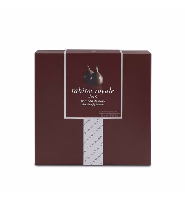 La Higuera. Rabitos Royale. Dark Chocolate Truffle Stuffed Fig Bonbons, 8pcs. 142g (5.01oz)