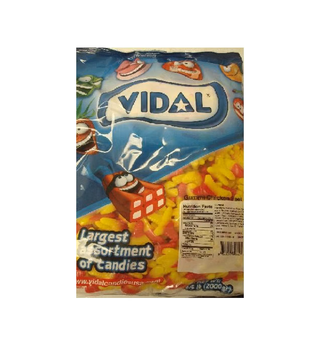 Vidal Gummi Chicken Feet Candy, 4.4Lb