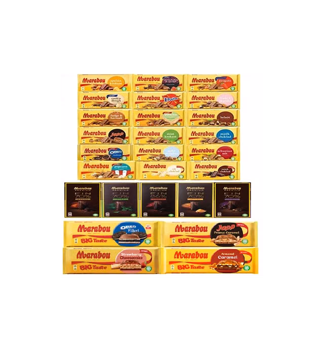 Marabou Chocolate (Pack of 10) - Pick Any 10 bars from 26 Flavors,65 ounces