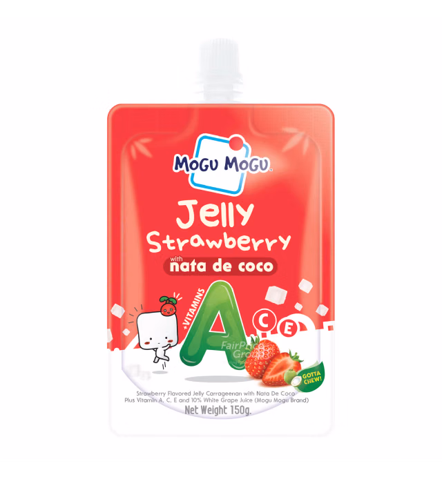 Mogu Mogu Jelly - Strawberry with Nata De Coco