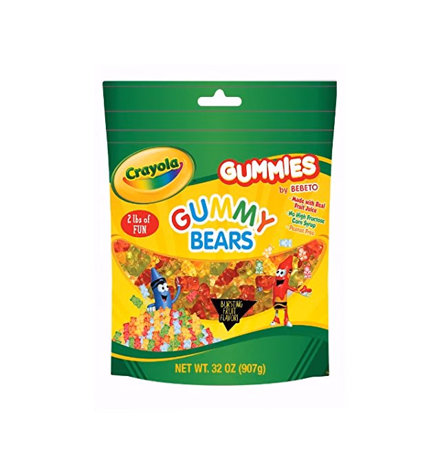CRAYOLA 2LB BAG ASSORTED GUMMY FLAVORS (Gummy Bears)