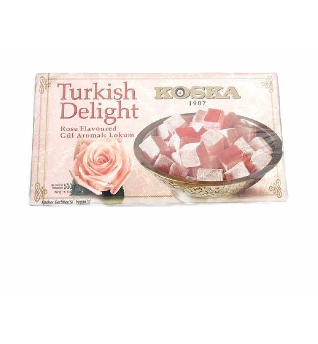 Turkish Delight Rose Flavoured 17.64 oz 1.10 Ibs 500 gr Lokum