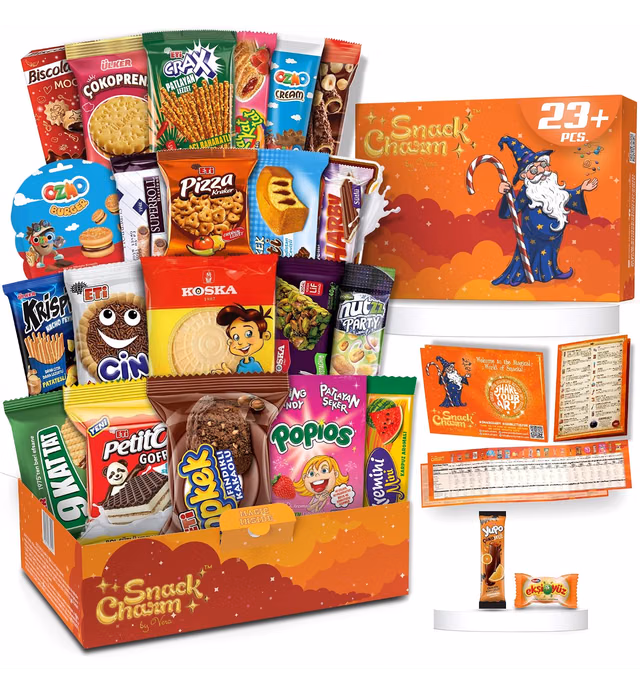 Exotic Snack Box, International Snack Box, Foreign Snack Box, Foreign Candy, Exotic Candy, World Snack Box, European Snacks, Gourmet Snacks, Snack Crate, Turkish Snack Box, International Snacks, Weird Snacks, Gift, Snack Boxes from Around the World