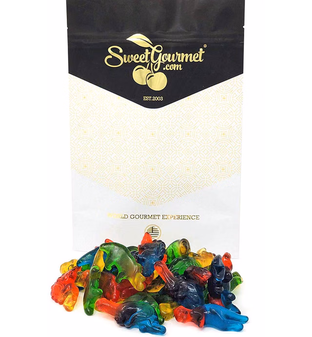 SweetGourmet Gummy Dinosaurs Bulk Candy | 1 Pound
