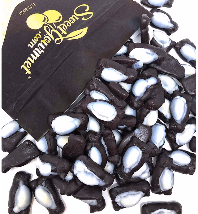 SweetGourmet Gummy Peachy Penguin Candy | Peach Flavored Bulk Gummi | 2 Pounds