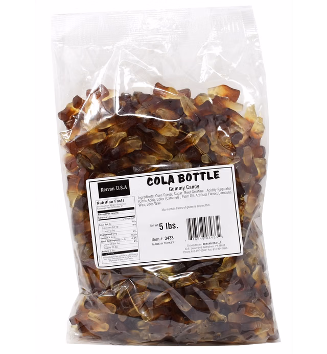 Cola Bottle Gummy Candy, 5 Lbs